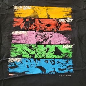 Marvel Guardians of the Galaxy shirt Size Large Comic Nerd Block Exclusive